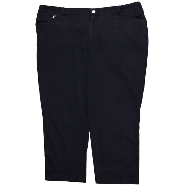 Ralph Lauren 90's Straight Leg Baggy Trousers / Pants 40 Black