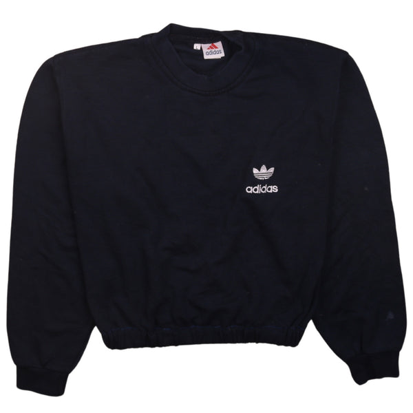 Adidas 90's Heavyweight Crew Neck Sweatshirt Large Navy Blue