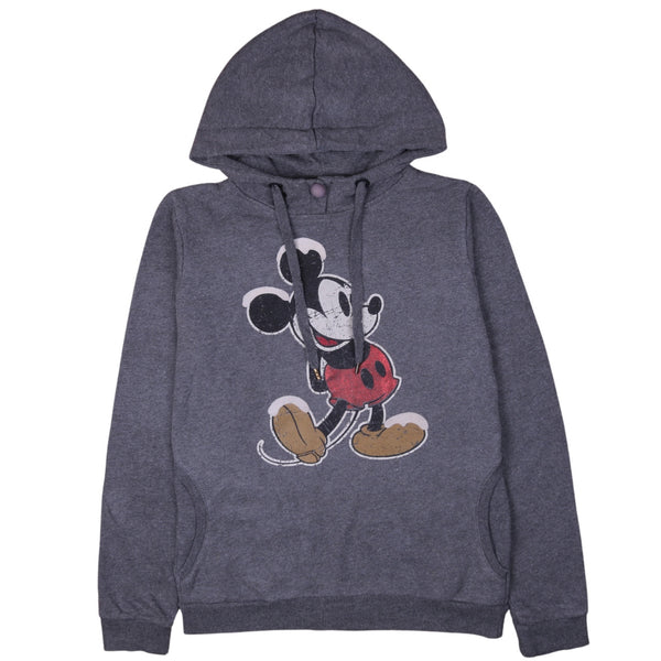 Disney 90's Mickey Mouse Pullover Hoodie Large (missing sizing label) Grey