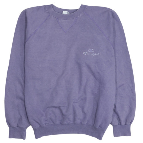 Champion 90's Purple Embroidered Crewneck Sweatshirt Men's XL VTG