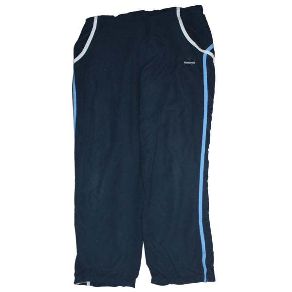 Reebok 90's Lightweight Straight Leg Baggy Joggers / Sweatpants Large Navy Blue