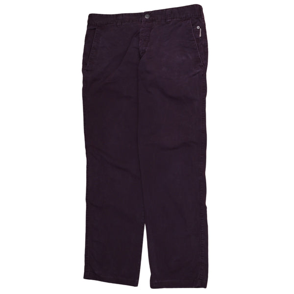 Burberry 90's Straight Leg Baggy Trousers / Pants 34 Purple