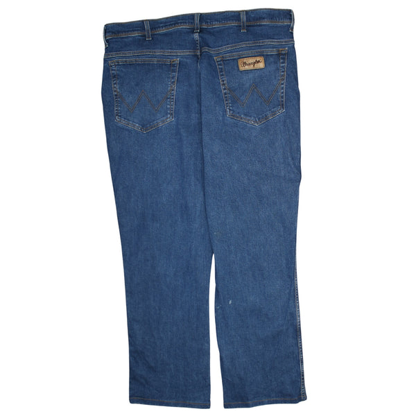 Wrangler 90's Lightwash Straight Leg Baggy Jeans / Pants 44 Navy Blue