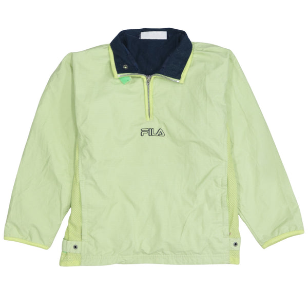 Fila 90's Lightweight Quarter Zip Windbreaker XSmall  Yellow
