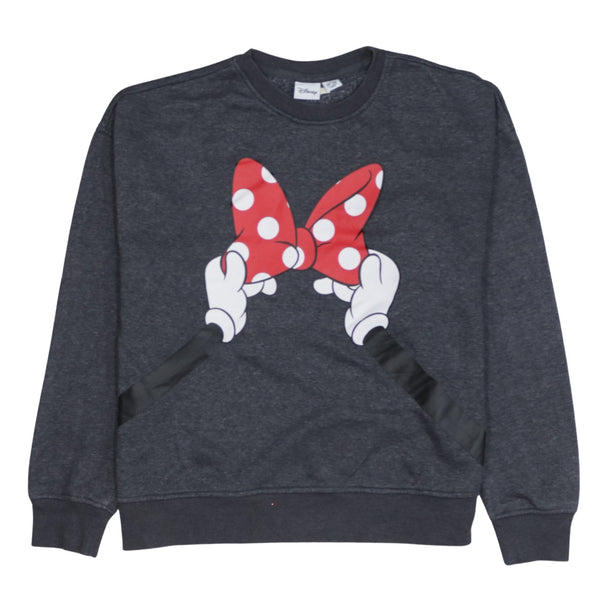 Disney 90's Minnie Mouse Crew Neck Sweatshirt Medium Black