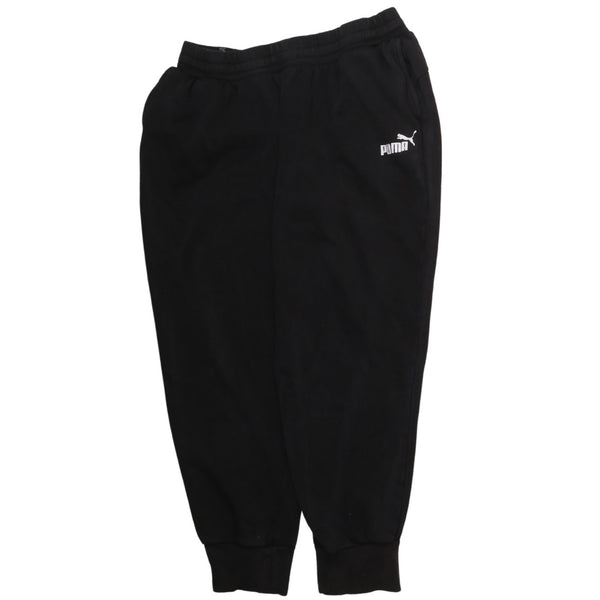 Puma 90's Elasticated Waistband Drawstrings Joggers / Sweatpants Large Black