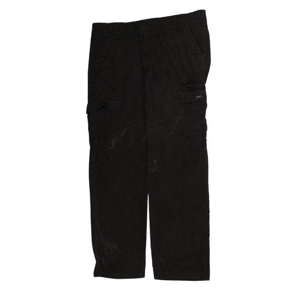 Wrangler 90's Cargo Pockets Trousers / Pants 38 Black