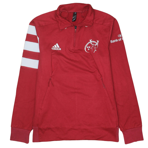 Adidas 90's Lightweight Quarter Zip Sweatshirt Medium Red