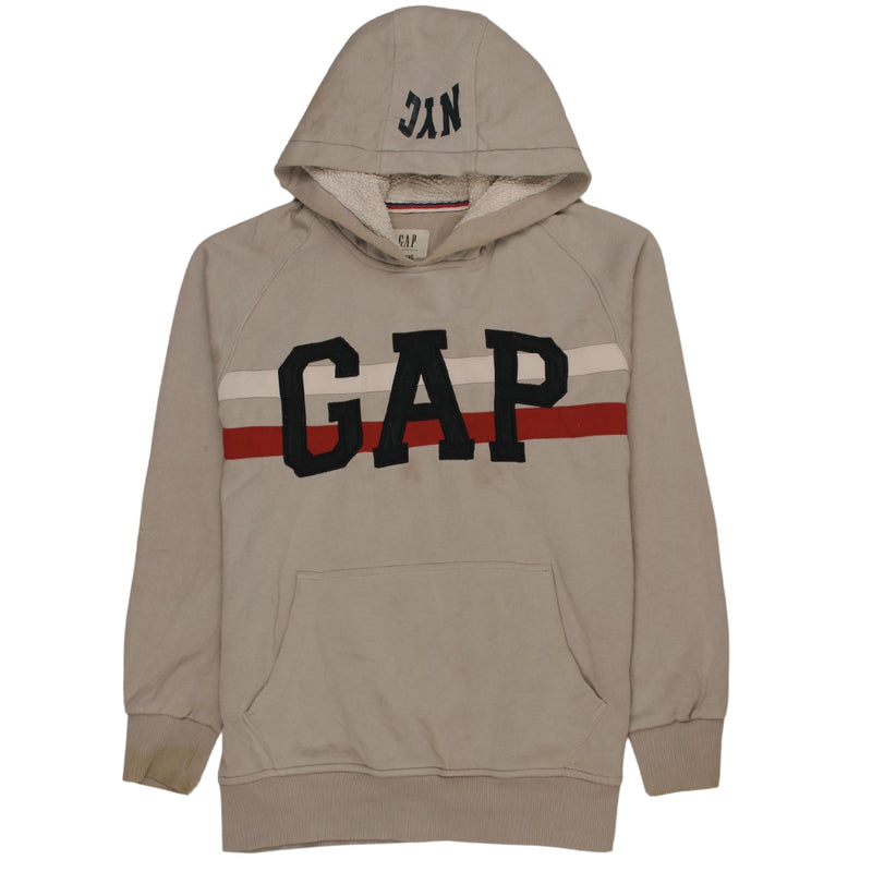 Gap 90's Spellout Pullover Hoodie Large Grey