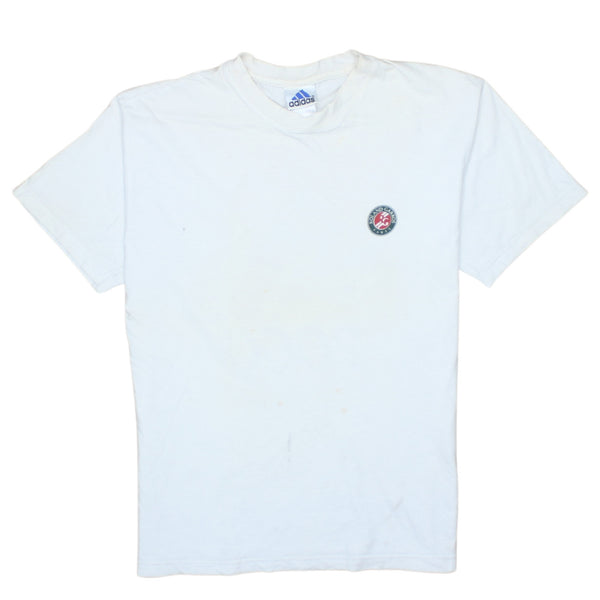 Adidas 90's Short Sleeves Crew Neck T Shirt Medium  White