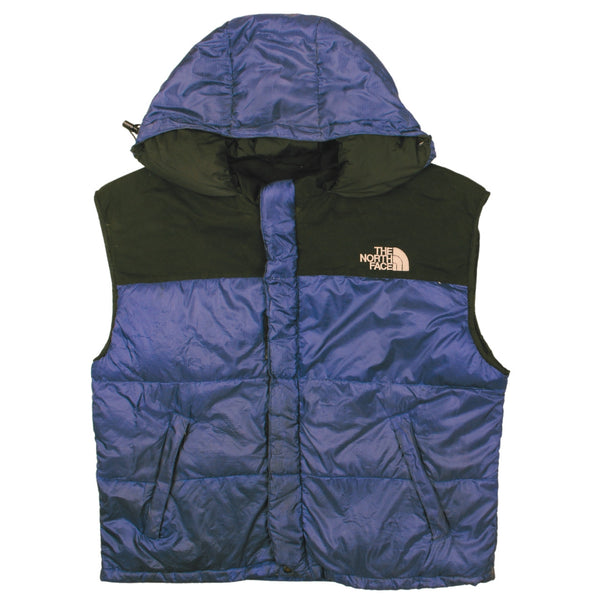 The North Face 90's Hooded Full Zip Up Gilet XLarge Black