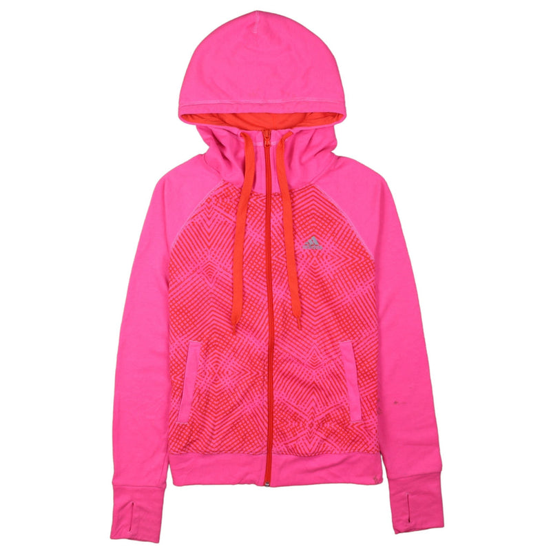 Adidas 90's Sportswear Full Zip Up Hoodie XSmall Pink