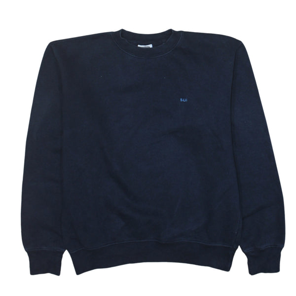 Russell 90's Lightweight Crew Neck Sweatshirt Large Navy Blue