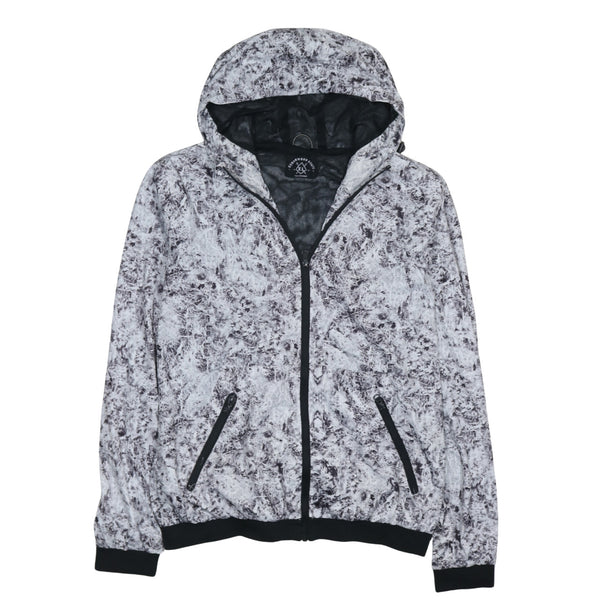 Cedar Wood State 90's Hooded Full Zip Up Windbreaker XLarge White