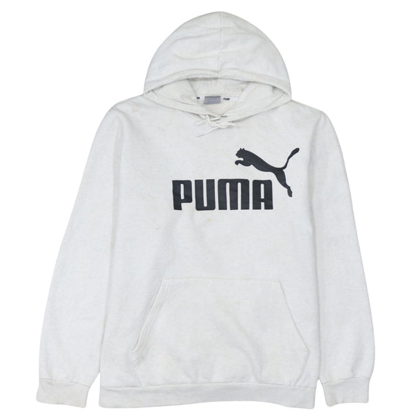 Puma 90's Spellout Pullover Hoodie XLarge White