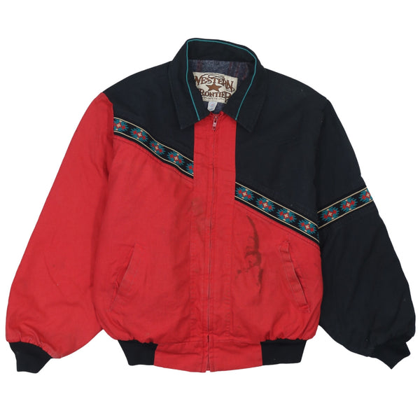 Retro 90's Lightweight Black Windbreaker Jacket XLarge Zip Up