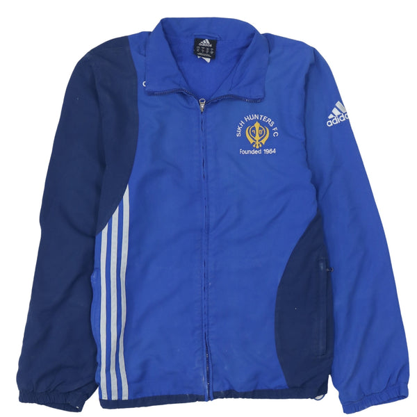 Adidas 90s Vintage Lightweight Full Zip Windbreaker Blue Men's Small