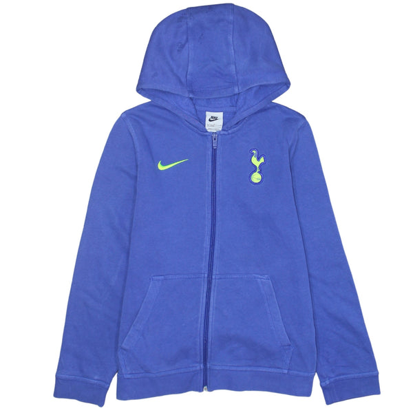 Nike 90's Swoosh Full Zip Up Hoodie Large Blue