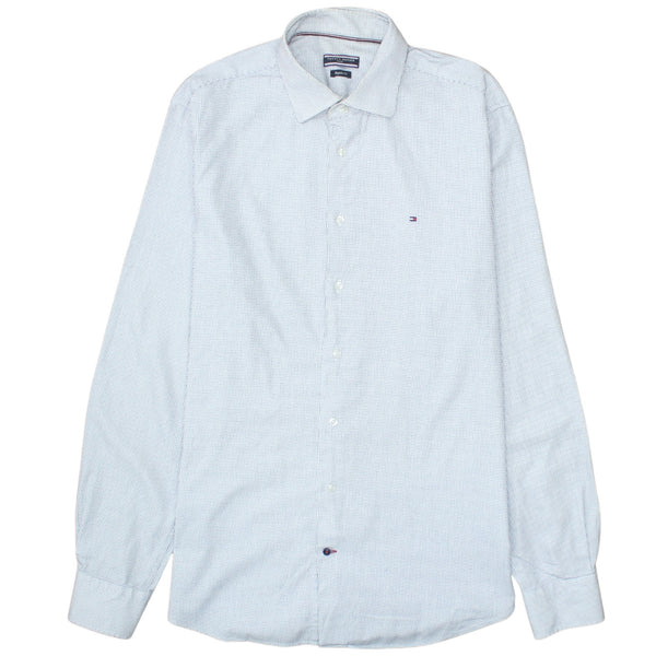 Tommy Hilfiger 90's Long Sleeve Button Up Shirt Medium  White