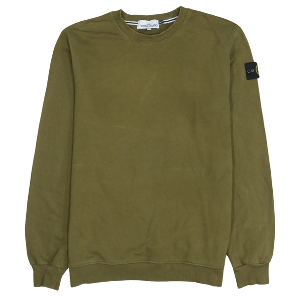 Stone Island Vintage 90's Green Crew Neck Sweatshirt XXL Unisex