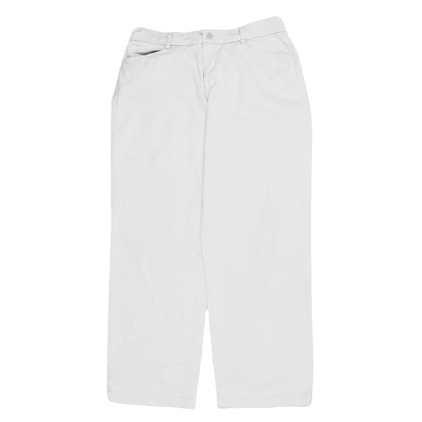 Lee 90's Straight Leg Baggy Trousers / Pants Medium White