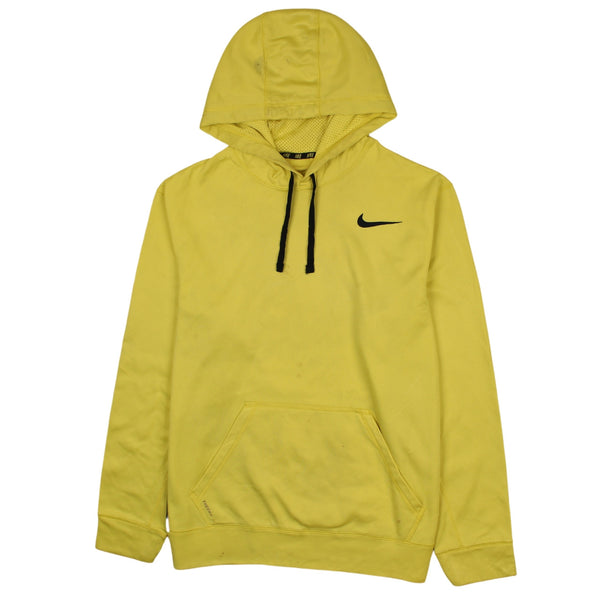 Nike 90's Swoosh Pullover Hoodie Large Yellow