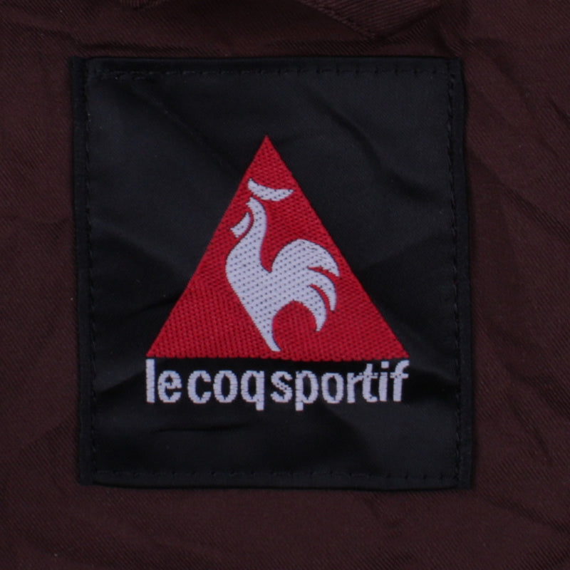 Lecoqsportif 90's Lightweight Button Up Bomber Jacket Large (missing sizing label) Brown