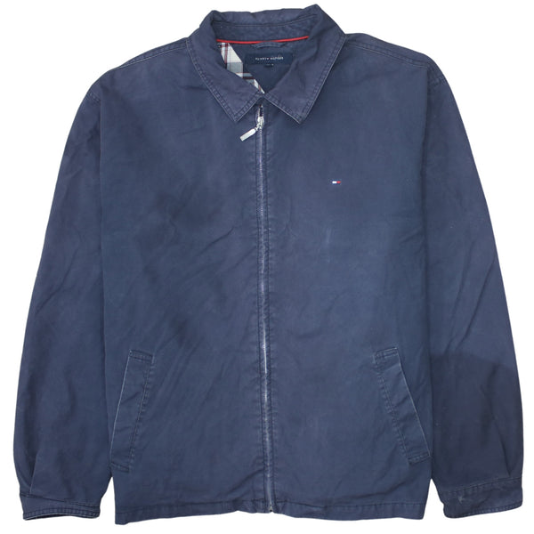 Tommy Hilfiger 90's Lightweight Full Zip Up Windbreaker XLarge Navy Blue