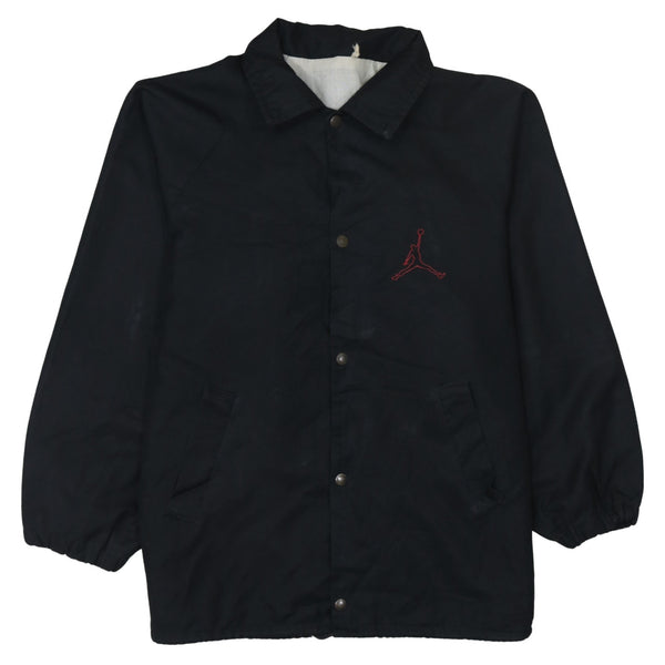 Jordan 90's Lightweight Button Up Windbreaker Medium  Black