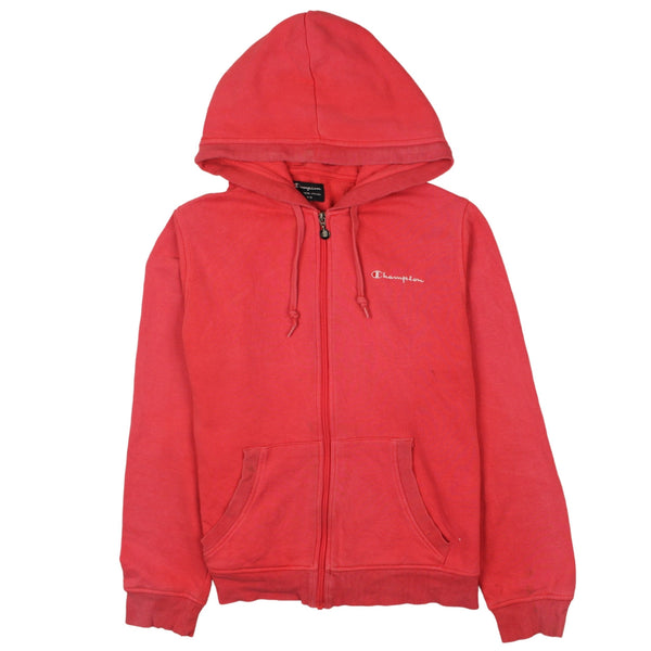 Champion 90's Sportswear Full Zip Up Hoodie Large Pink