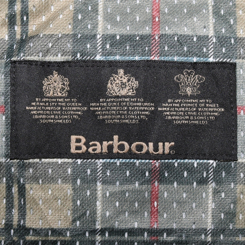 Barbour 90's Lightweight Button Up Windbreaker Medium (missing sizing label) Blue