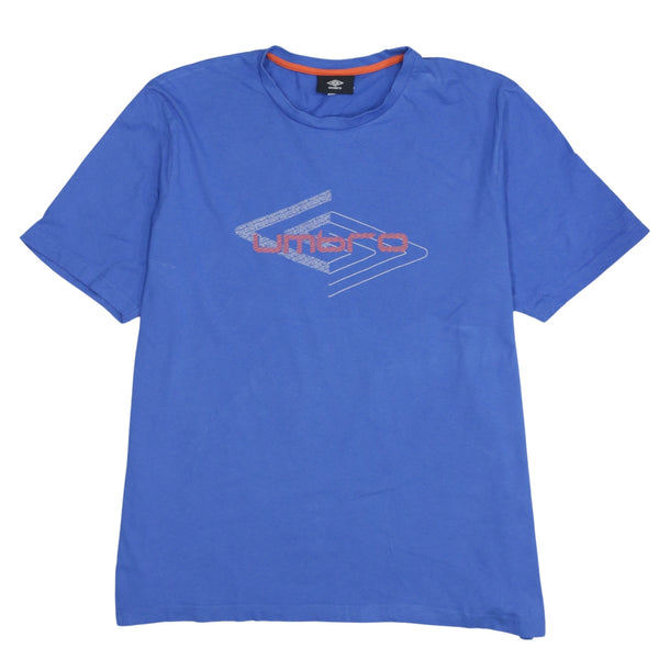 Umbro 90's Spellout Short Sleeves T Shirt XXLarge (2XL) Blue