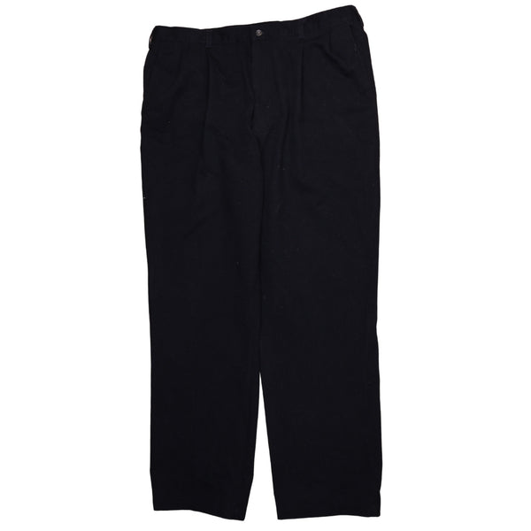 Active 90's Straight Leg Baggy Trousers / Pants 42 Black