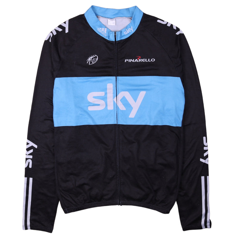 Sky 90's Pinarello Cycling Racing Full Zip Up Windbreaker XXLarge (2XL) Black