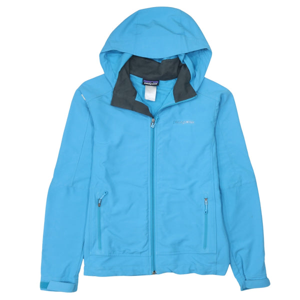 Patagonia 90's Hooded Full Zip Up Windbreaker Small  Blue