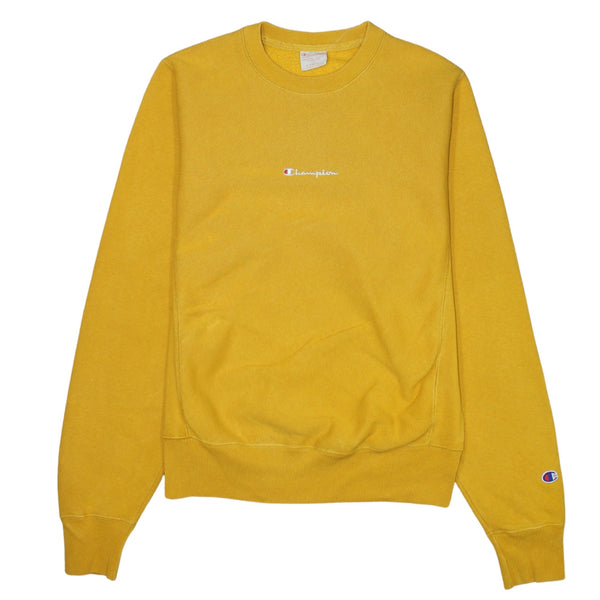 Champion 90's Lightweight Crew Neck Sweatshirt XSmall Yellow