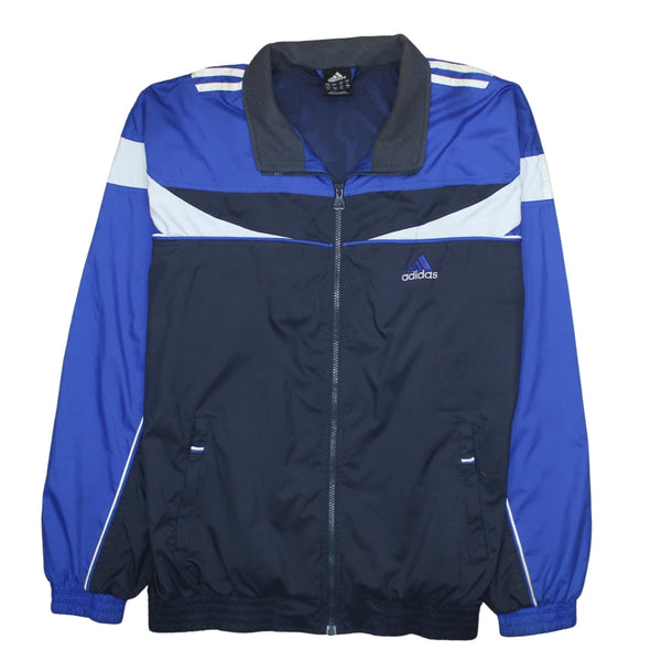 Adidas 90's Lightweight Full Zip Up Windbreaker Large Black