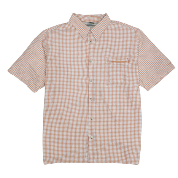 Columbia 90's Button Up Short Sleeves T Shirt XXLarge (2XL) Orange
