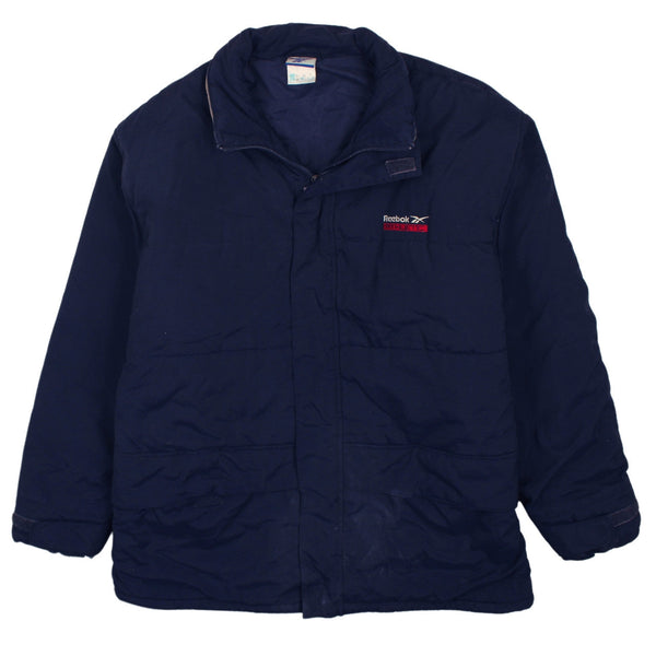 Reebok 90's Lightweight Full Zip Up Windbreaker XLarge Navy Blue