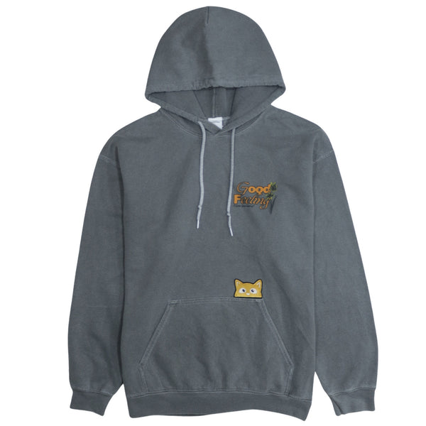 Vintage Urban Grey 90's Pullover Hoodie - Men's Small