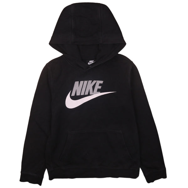 Nike 90's Spellout Center Middle Swoosh Hoodie Large Black