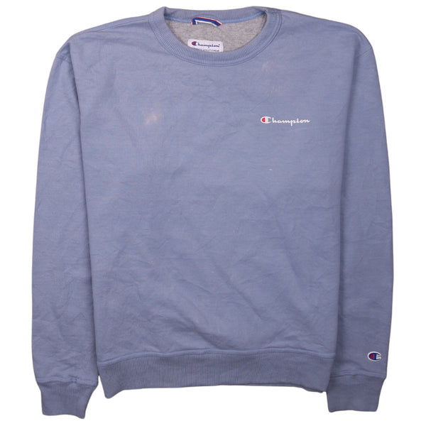 Champion 90's Lightweight Crew Neck Sweatshirt Medium Blue