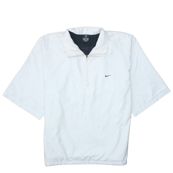 Nike 90's Swoosh Quarter Zip Windbreaker XLarge White