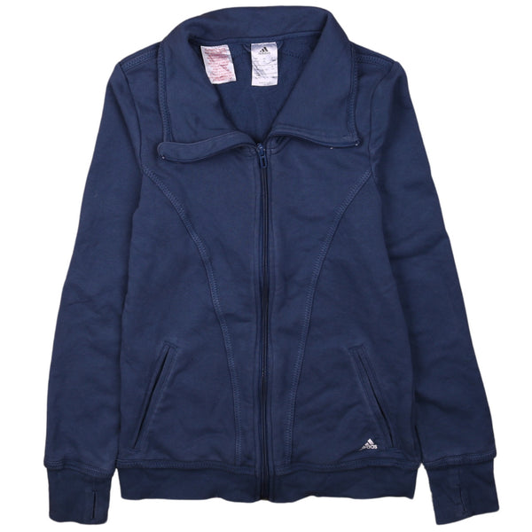 Adidas 90's Full Zip Up Sweatshirt XLarge Navy Blue