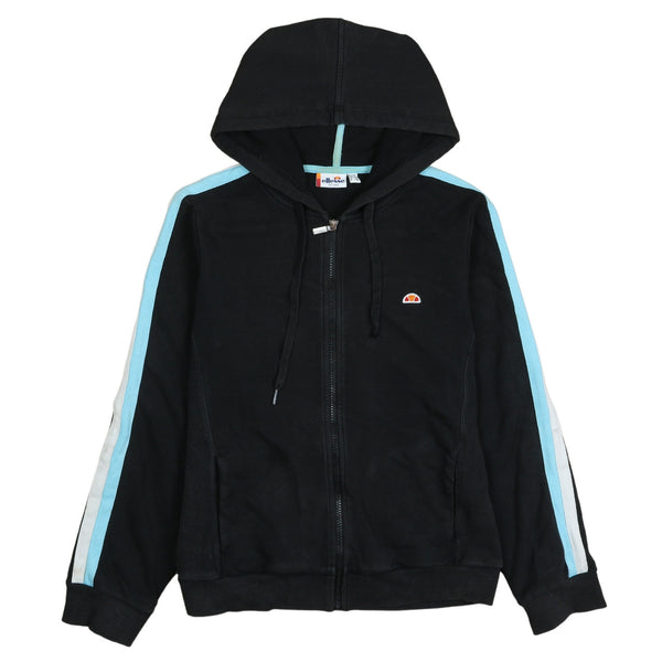 Ellesse 90's Sportswear Full Zip Up Hoodie Medium Black