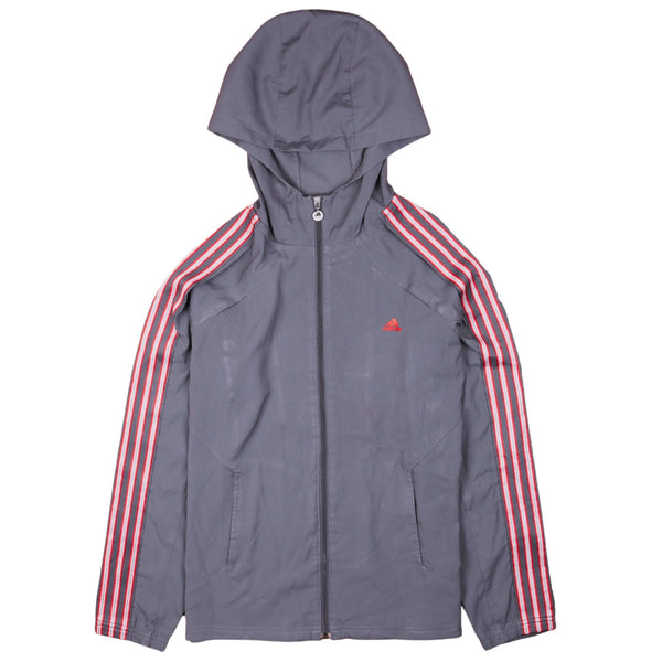 Adidas 90's Waterproof Full Zip Up Windbreaker Medium Grey