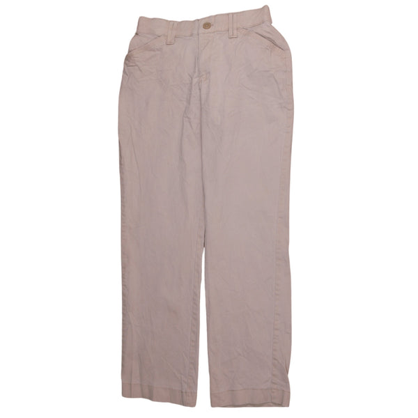 Lee 90's Straight Leg Baggy Trousers / Pants 30 Beige Cream