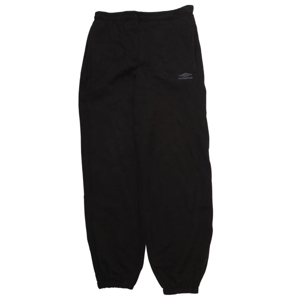 Umbro 90's Elasticated Waistband Drawstrings Joggers / Sweatpants Small Black