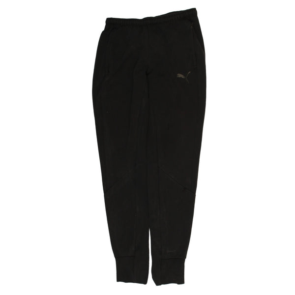 Puma 90's Elasticated Waistband Drawstrings Joggers / Sweatpants Medium Black