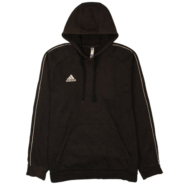 Adidas 90's Drawstring Pockets Pullover Hoodie XXLarge (2XL) Black